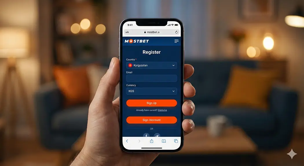 Mostbet Кыргызстан сайтында катталуу жана сом валютасын тандоо